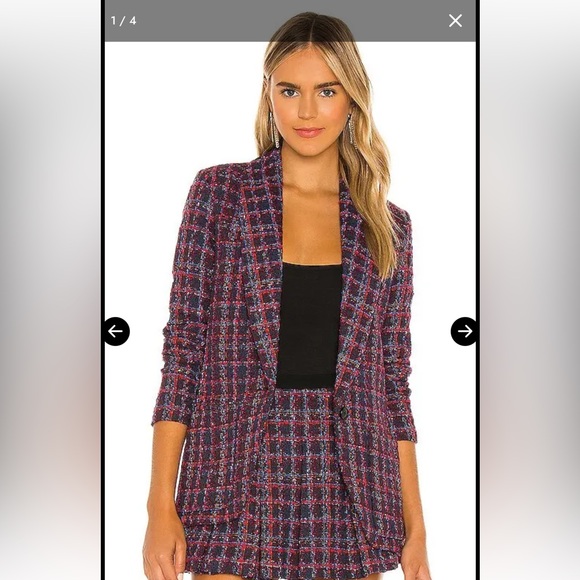 Amanda Uprichard Jackets & Blazers - Amanda Uprichard Shawl Collar Blazer - Revolve - Size S